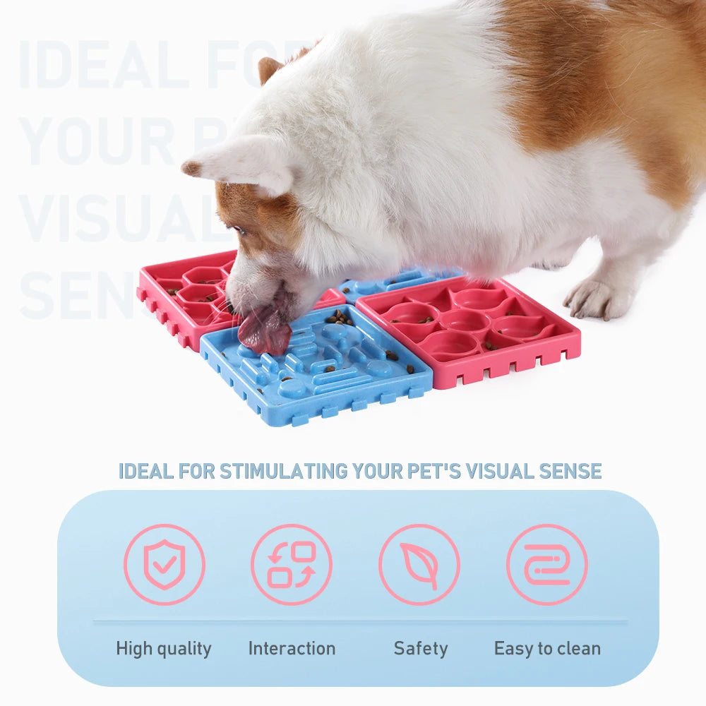 4 in ! Silicon Licking Mat Interactive for Large Smart Dog Cat - Bark & Meow Emporium