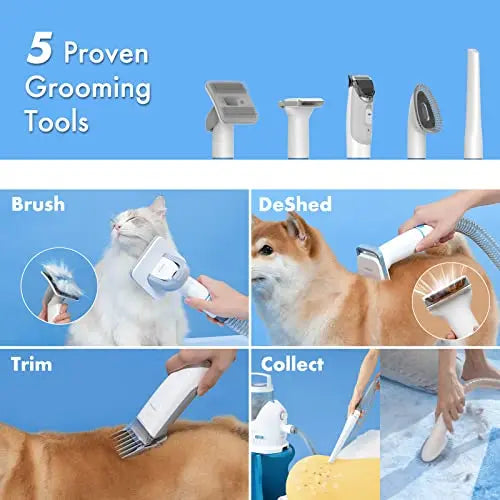 Professional Pet Grooming Kit Tool Vacuum Cleaner