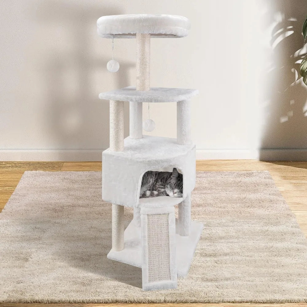 Cat Tree Tower  Furniture with Scratching Post - Bark & Meow Emporium