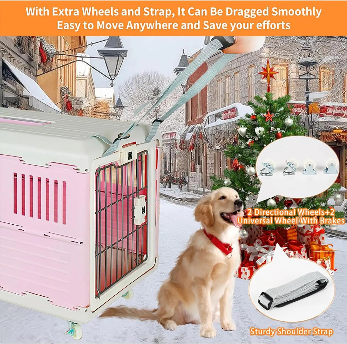 Portable Kennel Travel Cage Airline Approved