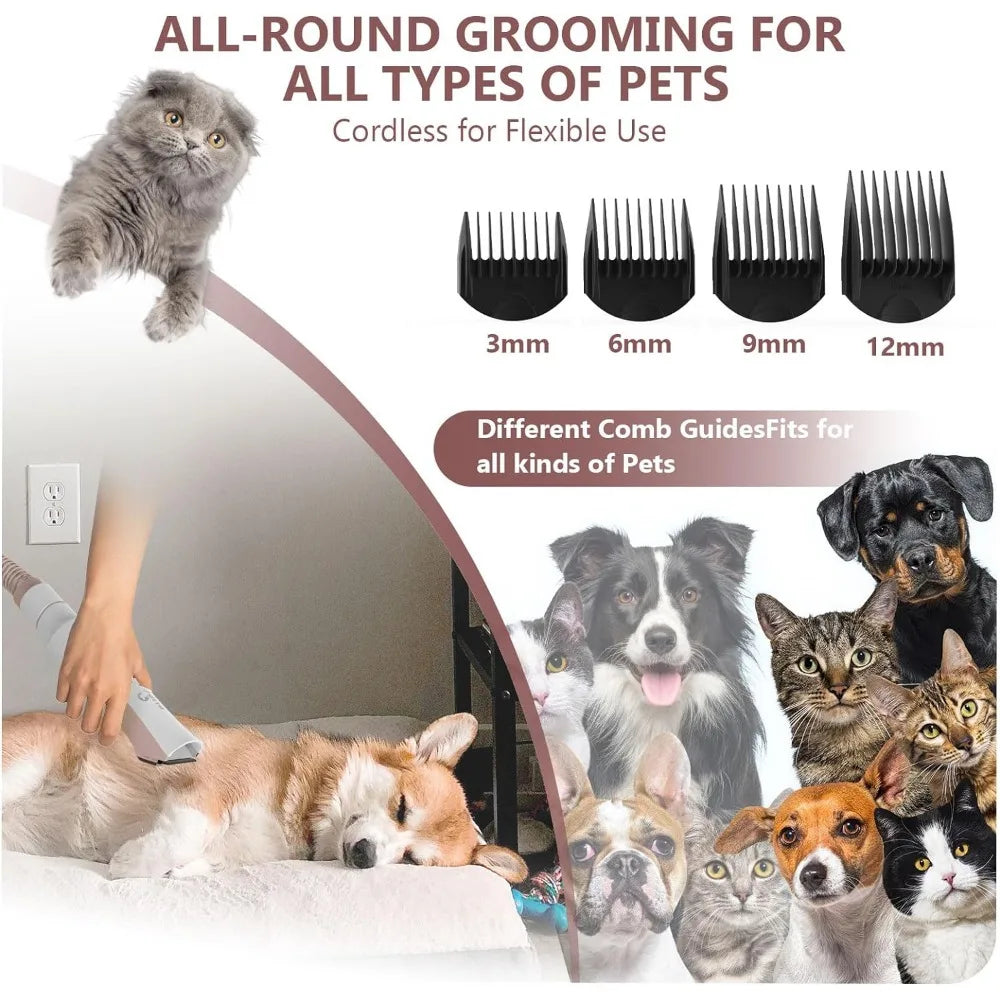 Hair Dryer Accessories Pet Grooming Vacuum Kit - Bark & Meow Emporium