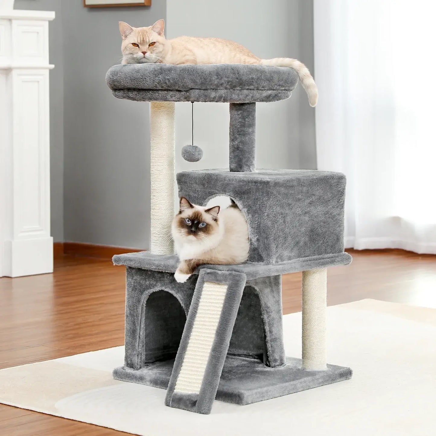 Climbing Kitten Activity Toys with Scratching Post - Bark & Meow Emporium