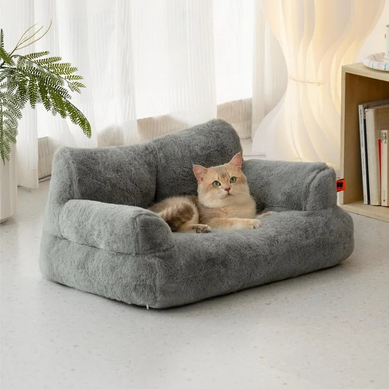 Washable Fluffy Pet Couch Bed - Bark & Meow Emporium