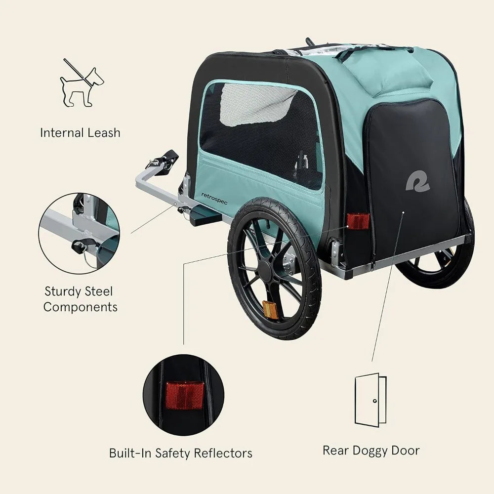 Pet Bike Trailer - Small & Medium Sized Dogs - Bark & Meow Emporium