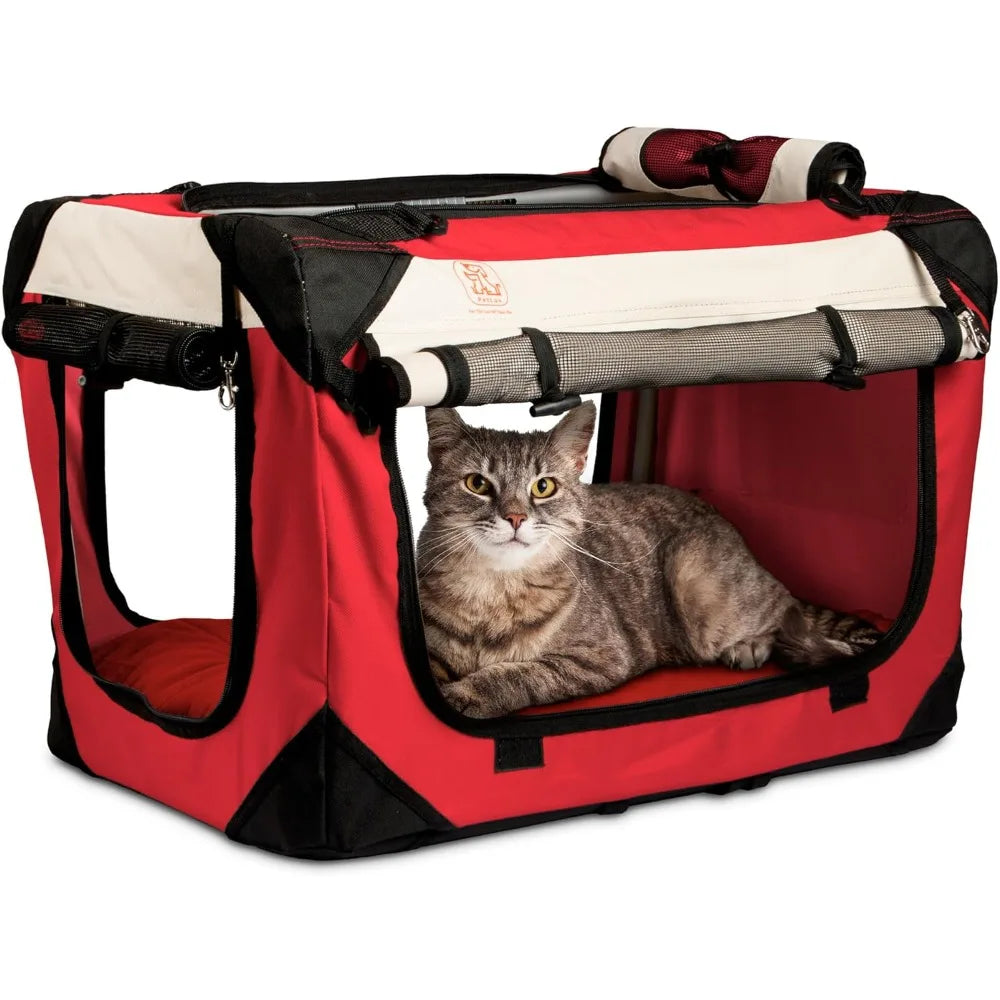 Cat Carrier Soft Sided Foldable - Bark & Meow Emporium