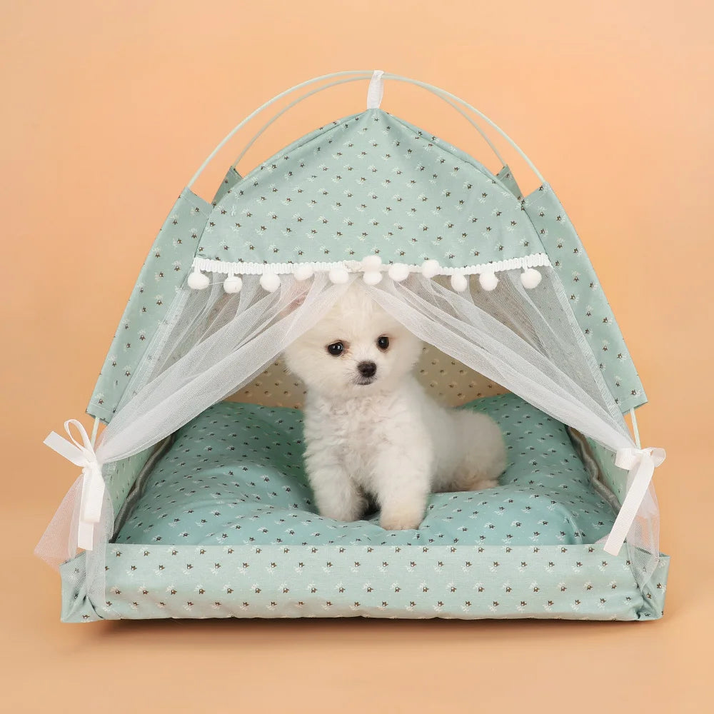 Portable Pet Tent House - Bark & Meow Emporium