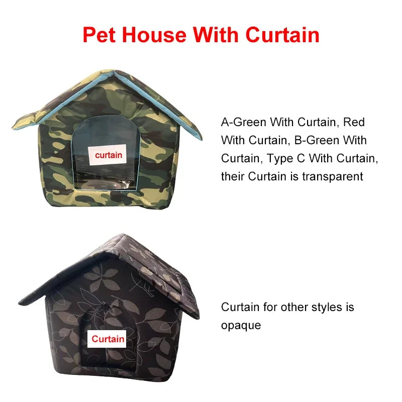 Waterproof Outdoor Pet House Thickened Cat Nest Tent Cabin Pet Bed Tent Cat Kennel Portable Travel Nest Pet Carrier Wholesale - Bark & Meow Emporium