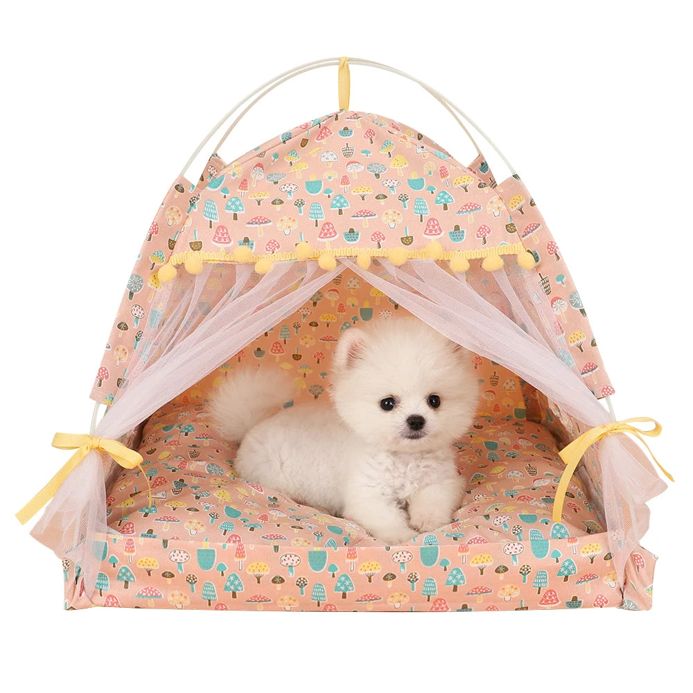 Portable Pet Tent House - Bark & Meow Emporium