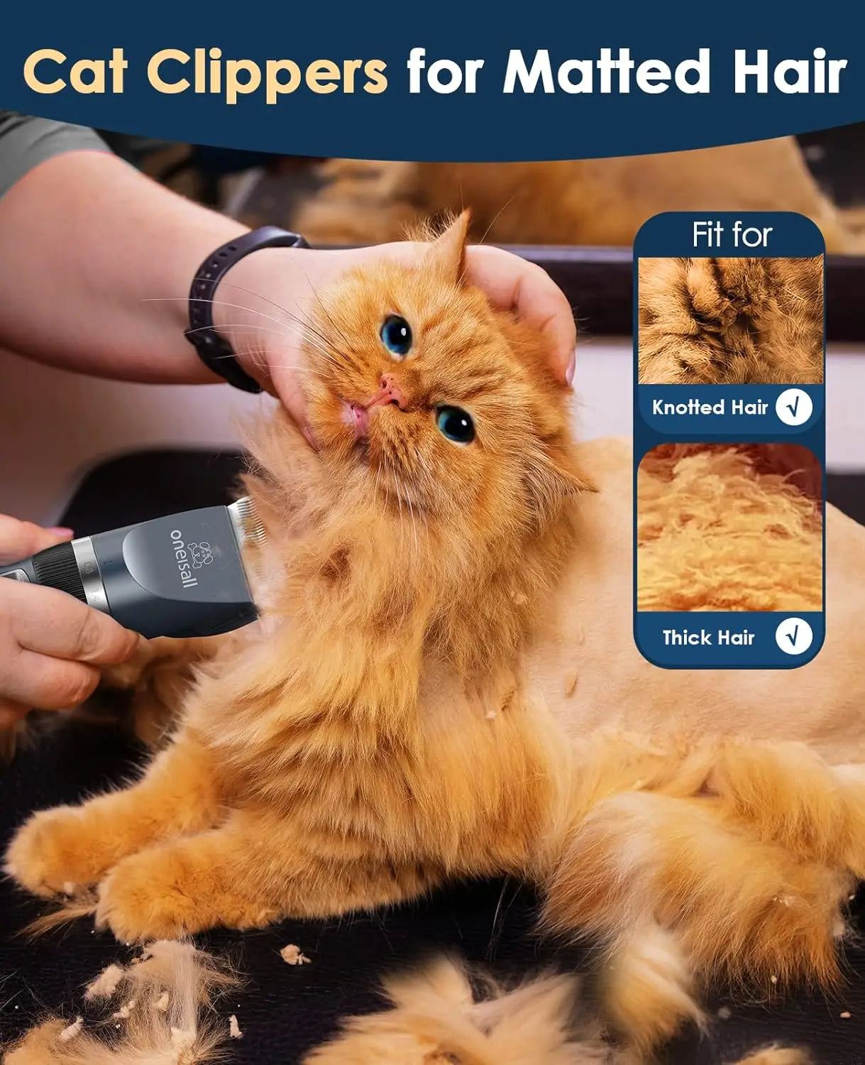 Cordless Grooming Cat Hair Trimmer kit - Bark & Meow Emporium