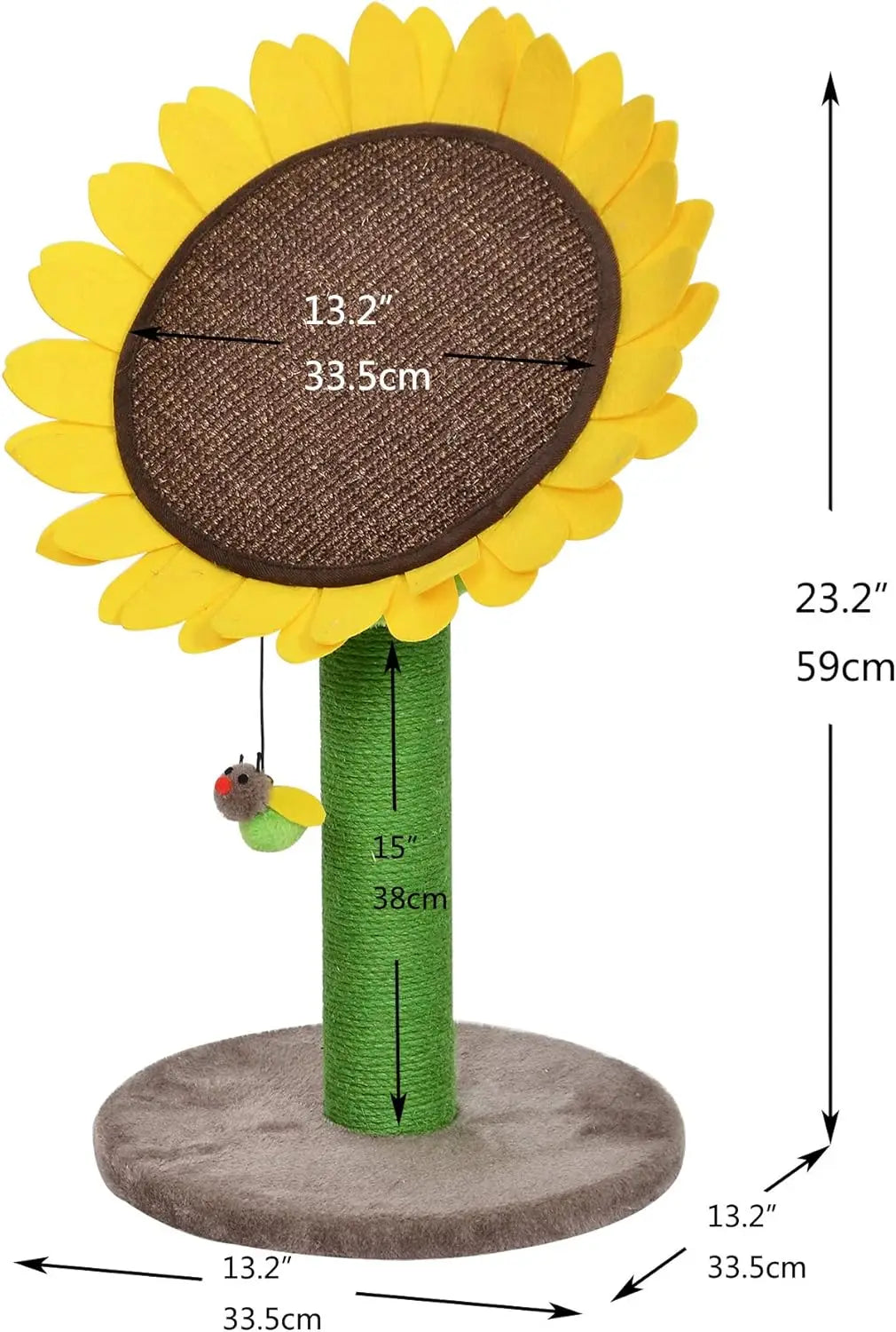 Sun Flower Scratching Post - Bark & Meow Emporium