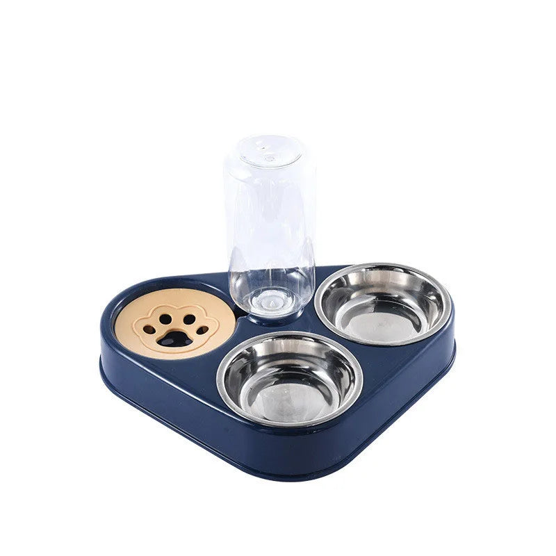 Pet  Food Bowls with Bottle Automatic Drinking Feeder - Bark & Meow Emporium