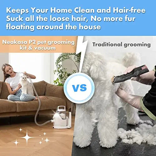 Professional Pet Grooming Kit Tool Vacuum Cleaner