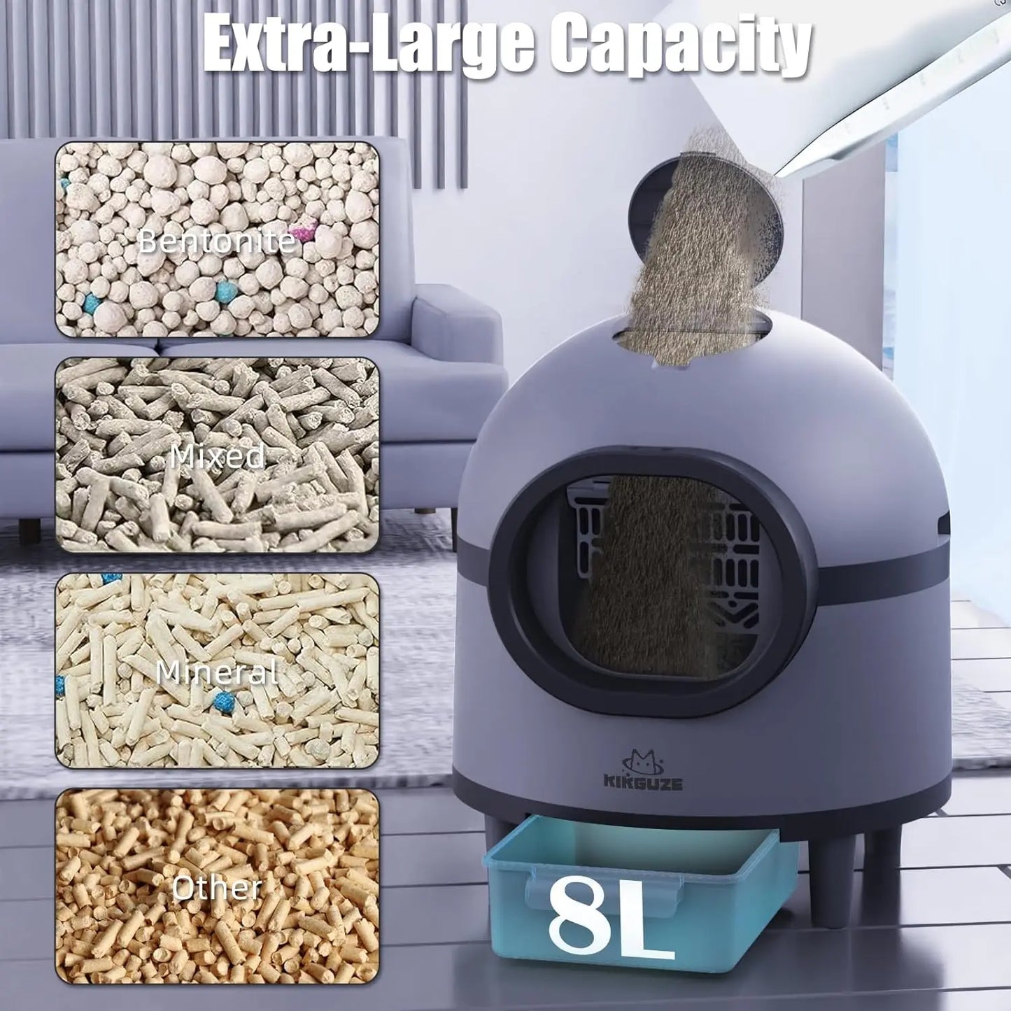 Automatic Cat Litter Box Self Cleaning for Multiple Cats