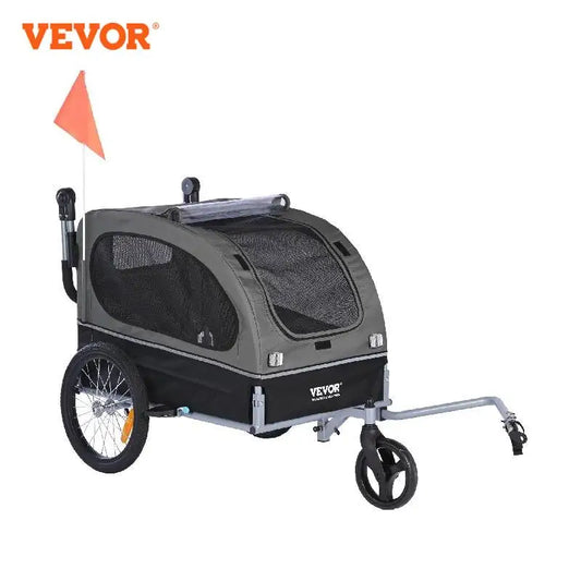 2-in-1 Pet Stroller Cart Dog Bike Trailer - Bark & Meow Emporium