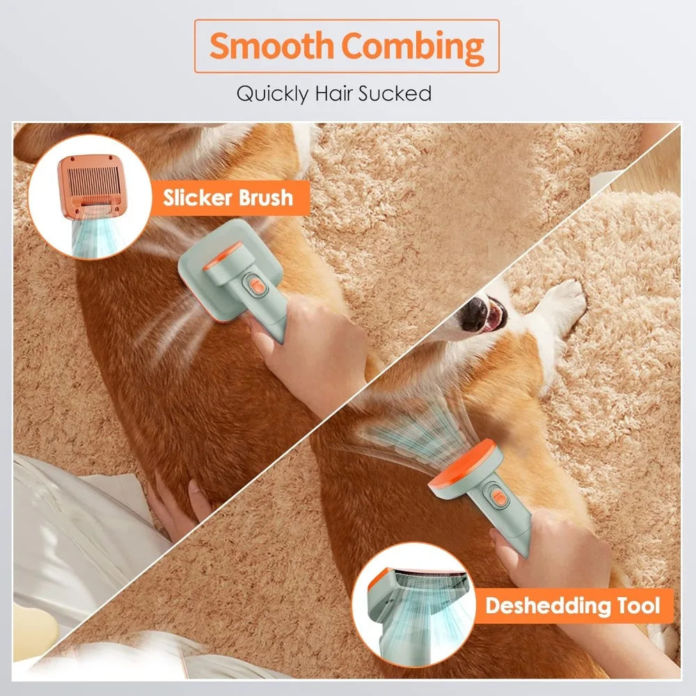 Pet Supplies Vacuum With 6 Tools for Shedding Thick &Thin Dogs Cats Pet Hair - Bark & Meow Emporium