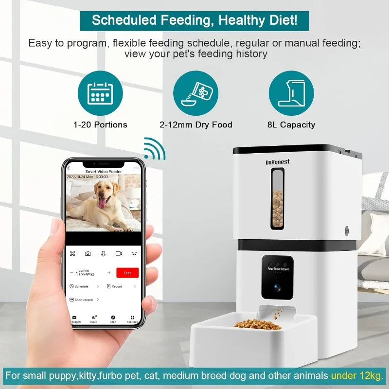 Automatic Pet Feeder with Camera