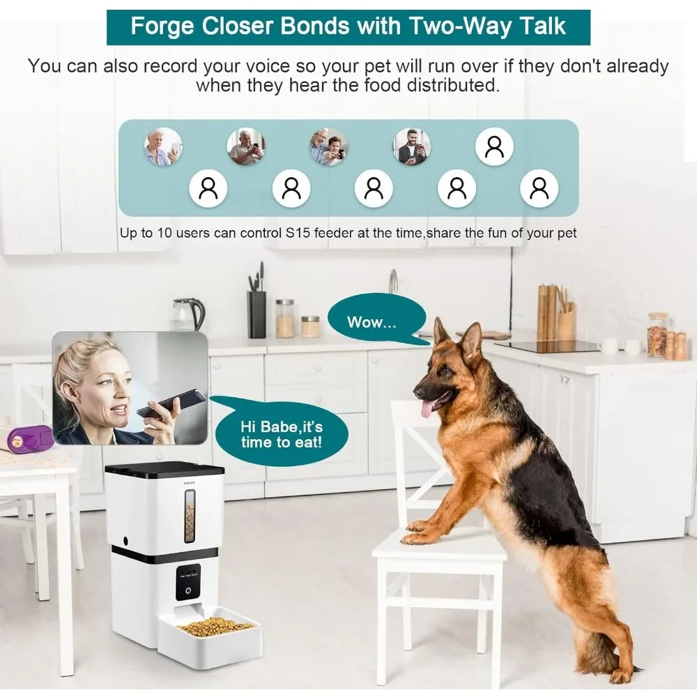 Automatic Dog Food Dispenser - with voice record