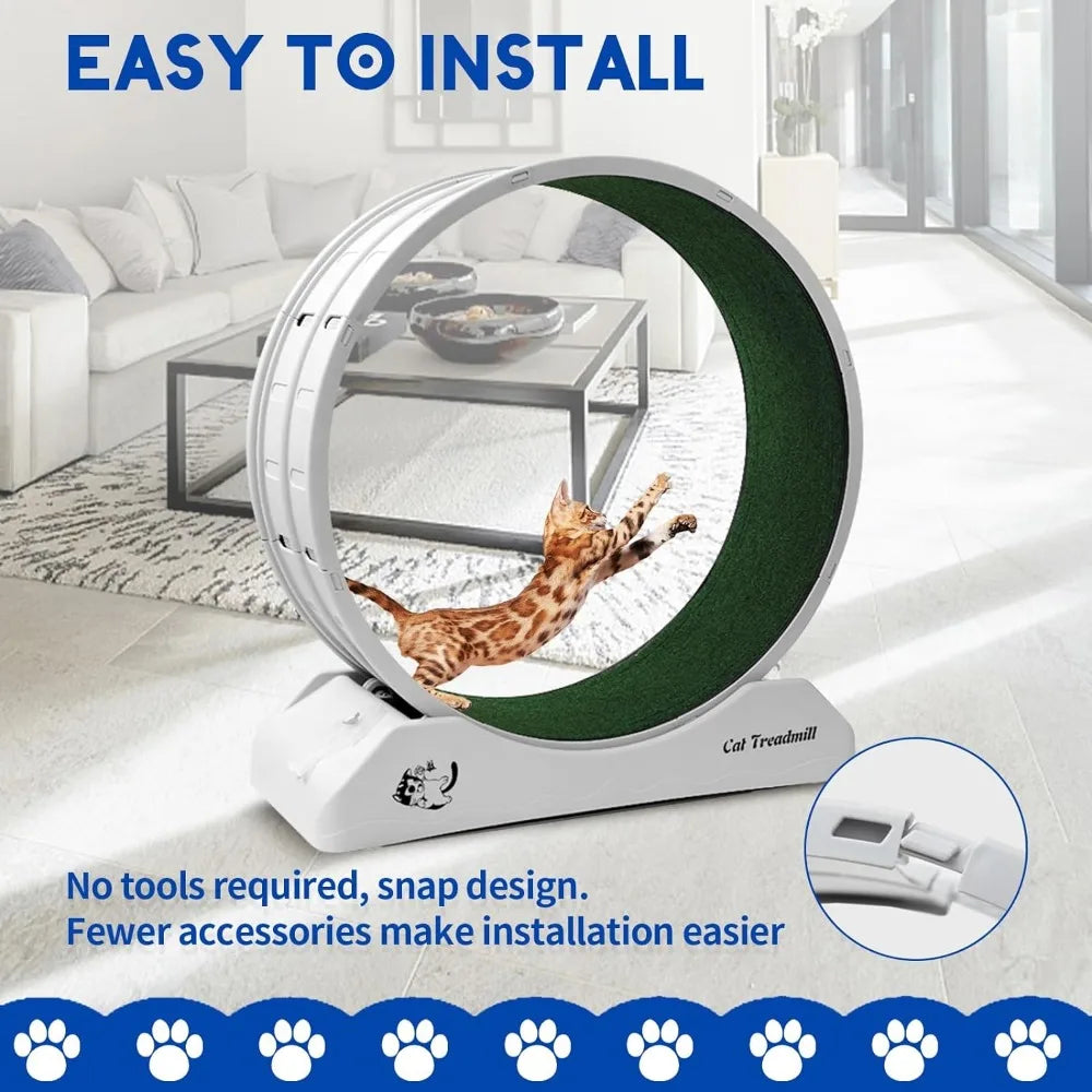 Cat Treadmill Wheel Exerciser for Kitty’s - Bark & Meow Emporium