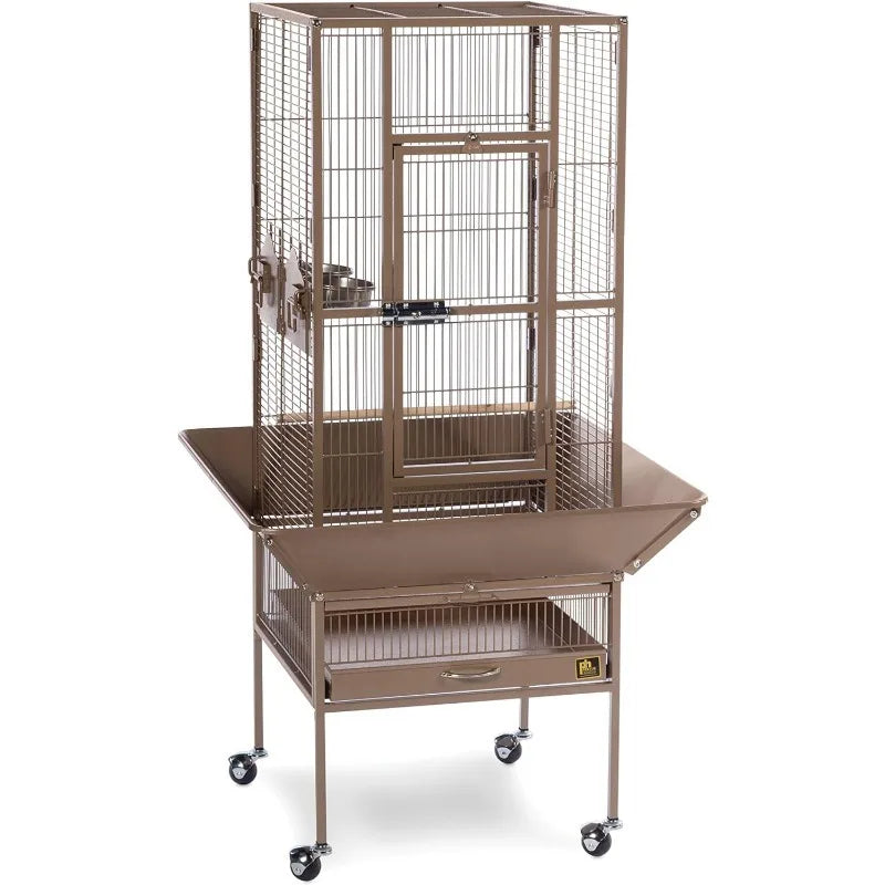 Wrought Iron Flight Cage with Stand - Bark & Meow Emporium