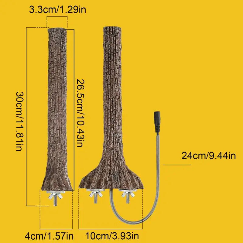 Thermostatic Heating Parakeet Stand Branch For Bird Cage - Bark & Meow Emporium