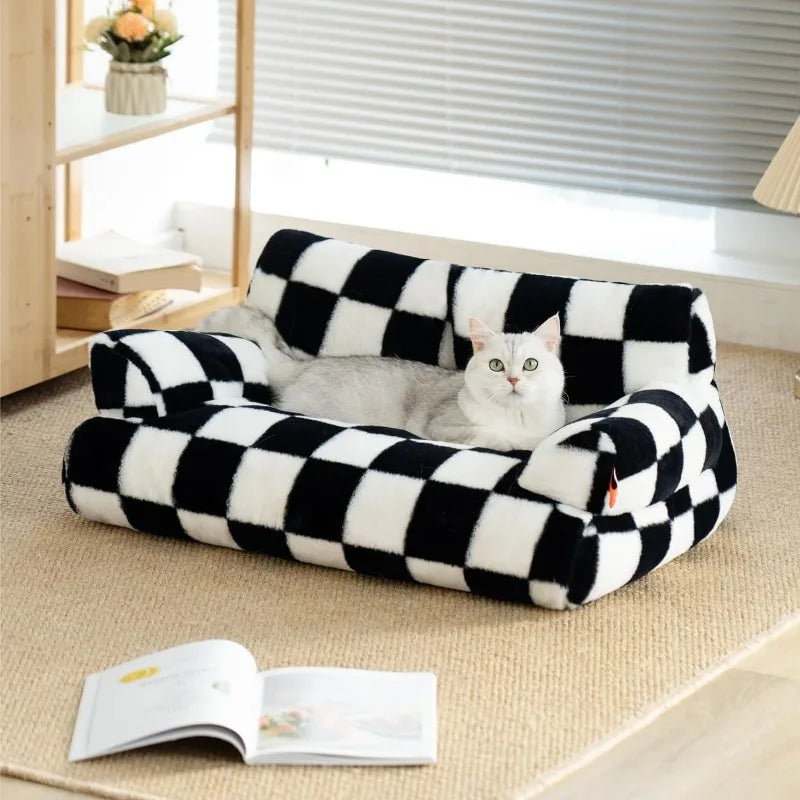 Washable Fluffy Pet Couch Bed - Bark & Meow Emporium