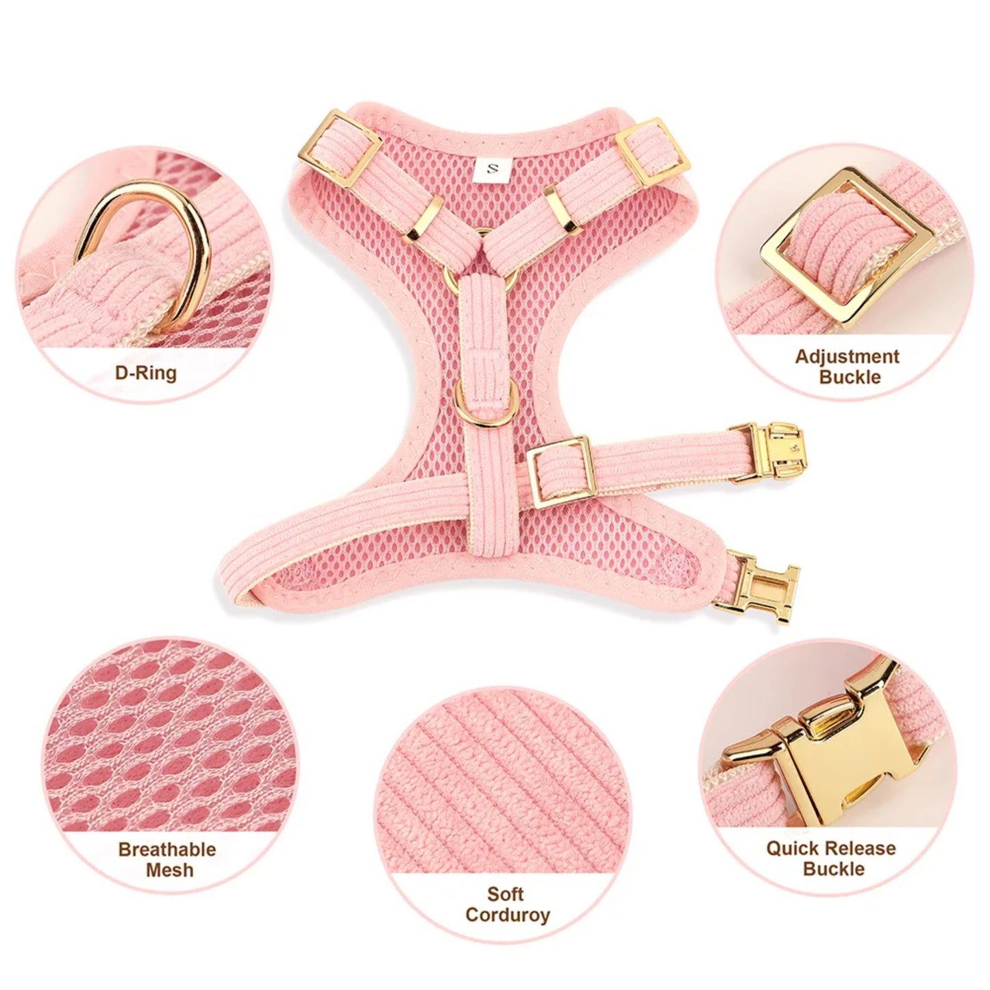 New Adorable Pink Bowtie Dog Collar Leash Set - Bark & Meow Emporium