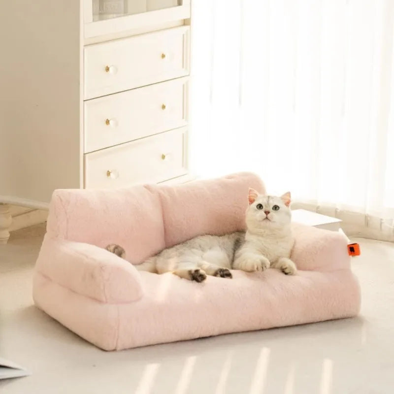 Washable Fluffy Pet Couch Bed - Bark & Meow Emporium