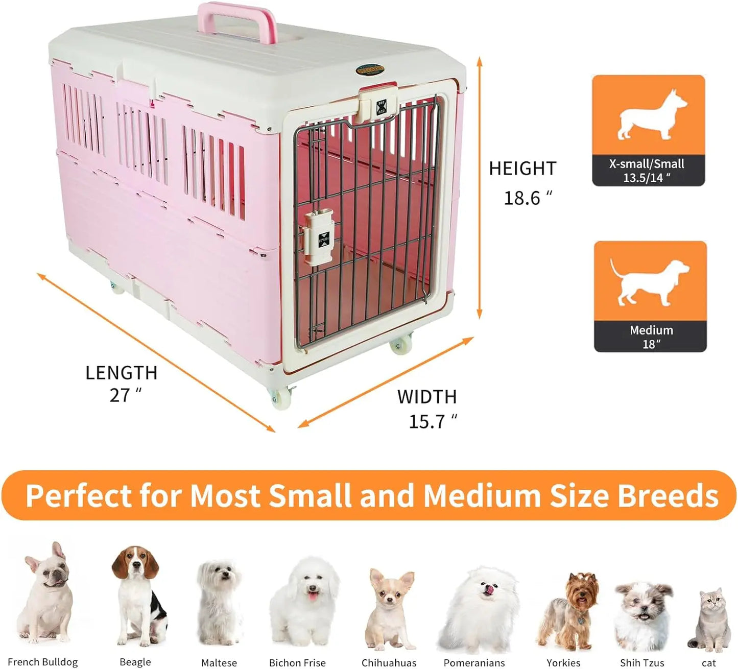 Portable Kennel Travel Cage Airline Approved