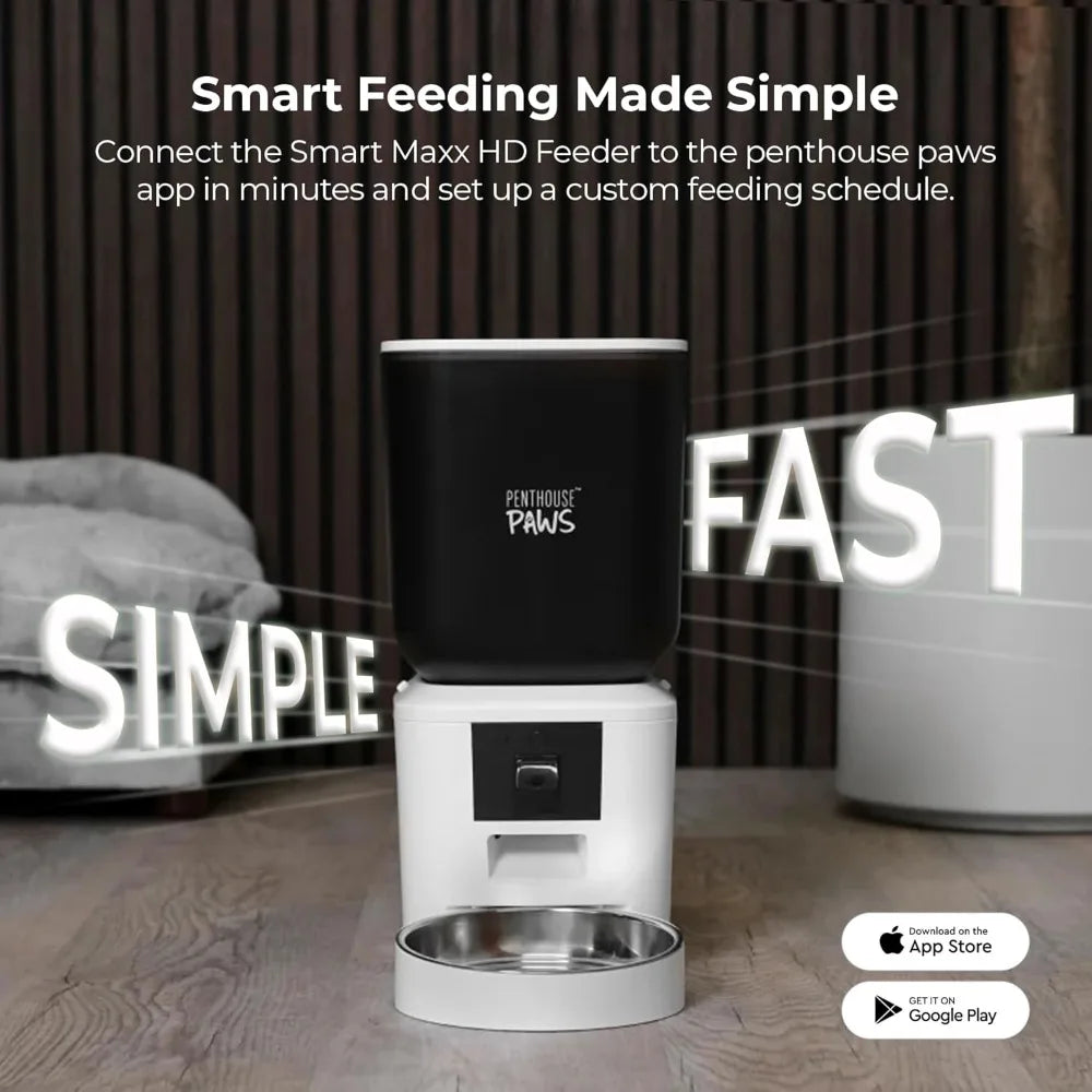 HD WiFi Automatic Feeder for Cats and Dogs with Camera - Bark & Meow Emporium