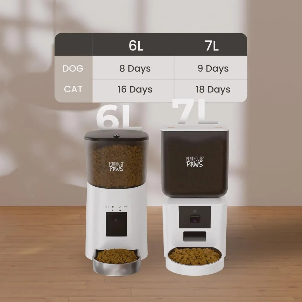 HD WiFi Automatic Feeder for Cats and Dogs with Camera - Bark & Meow Emporium