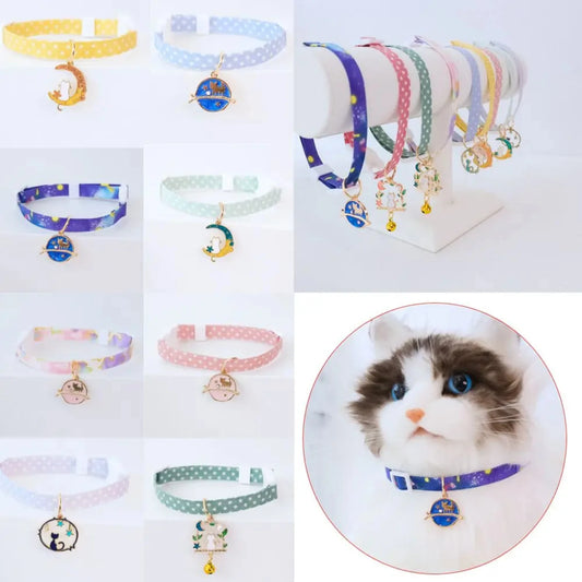 Durable Adjustable Kitten Collar with Adorable Cute Pendant - Bark & Meow Emporium