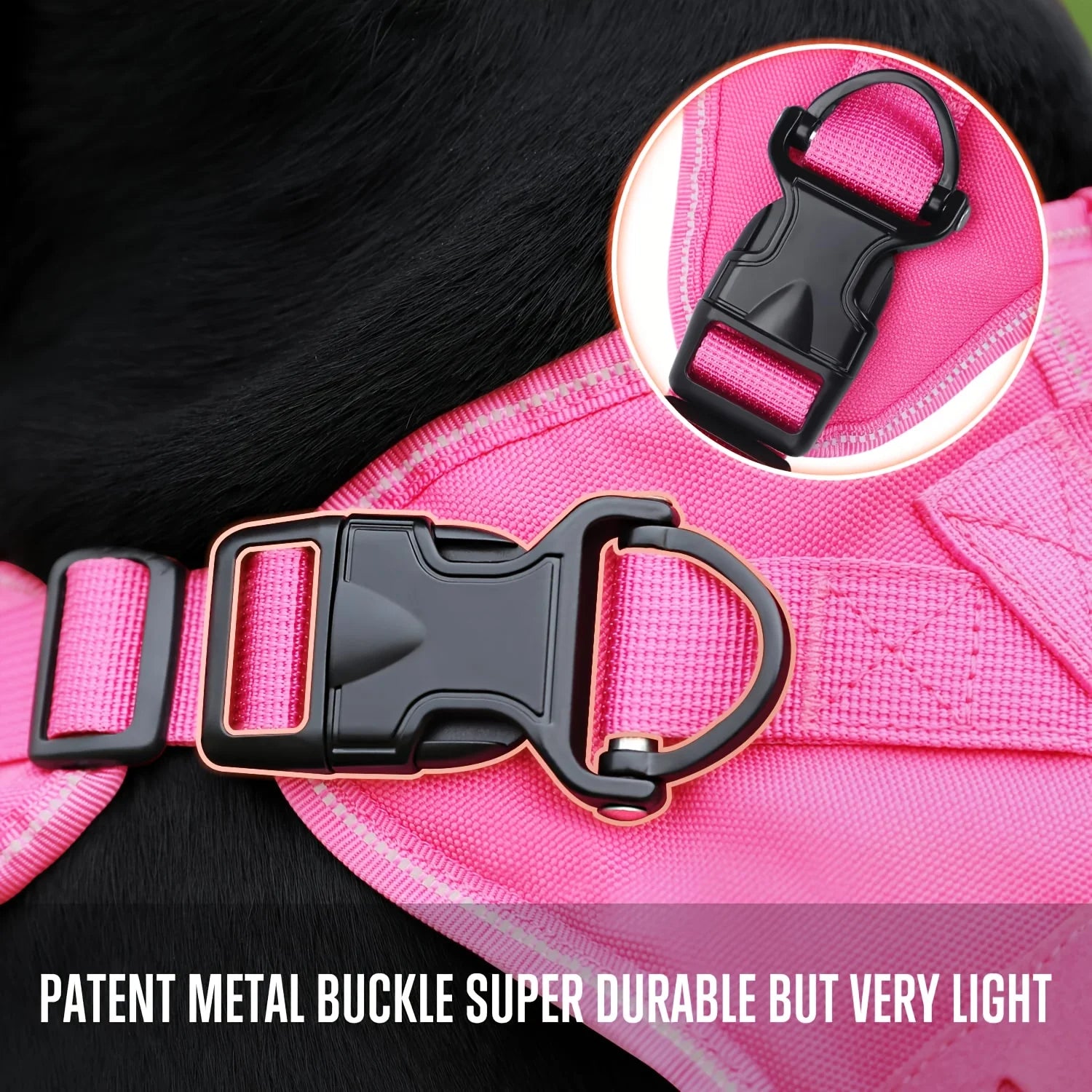 Tactical Dog Harness Reflective Pet Walking Hiking Training - Bark & Meow Emporium