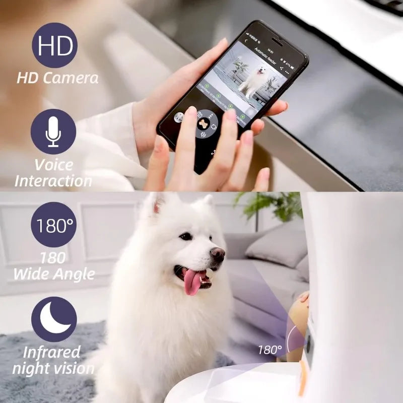 Smart Automatic Pets Feeder with Camera,