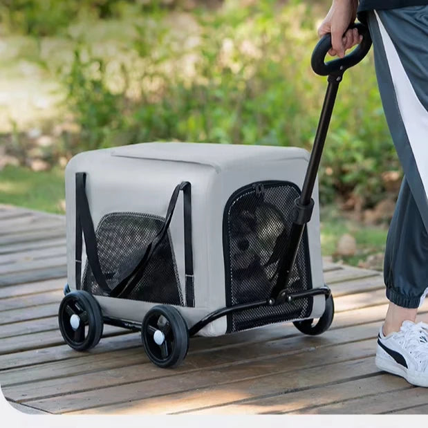 Wholesale Lightweight 4-Wheel Pet Travel Trolley - Bark & Meow Emporium