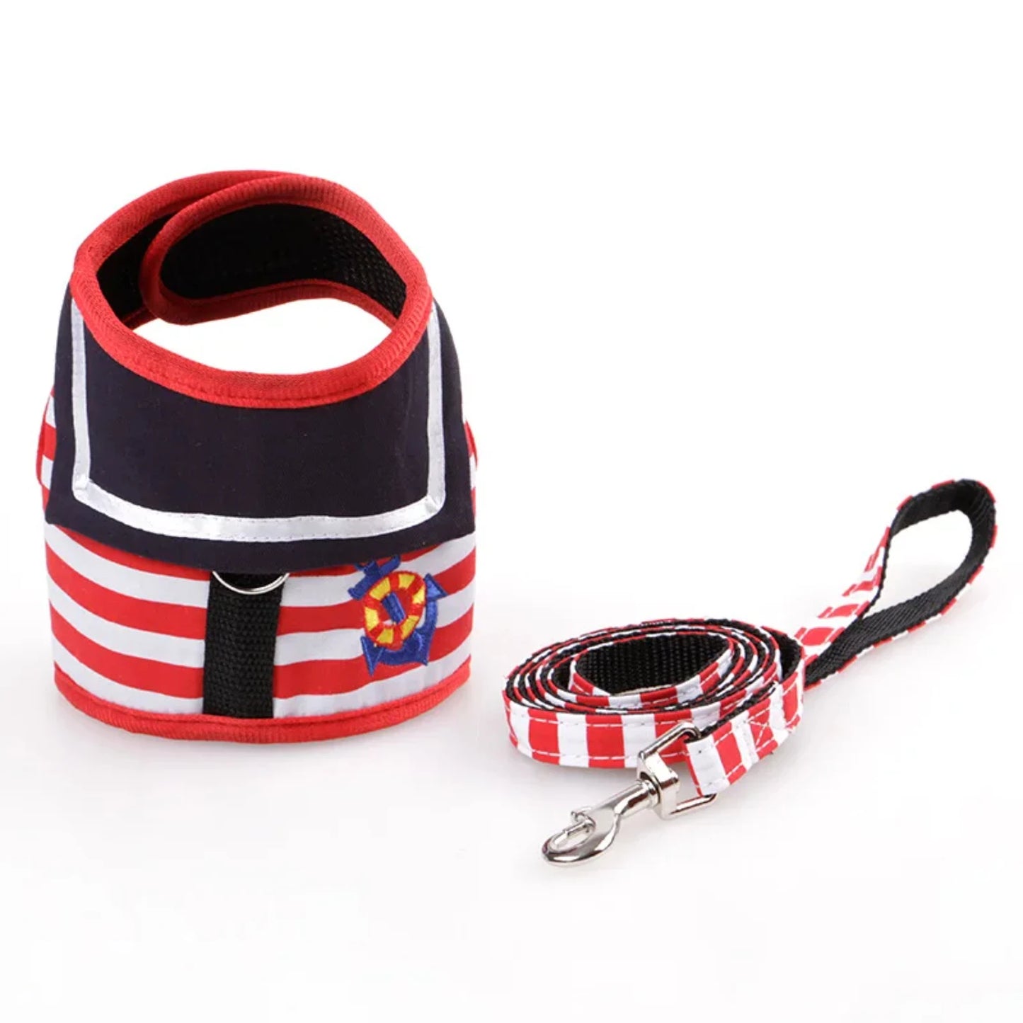 Adjustable Cute Navy Suit Style Creative Chest Strap Harness Leash - Bark & Meow Emporium