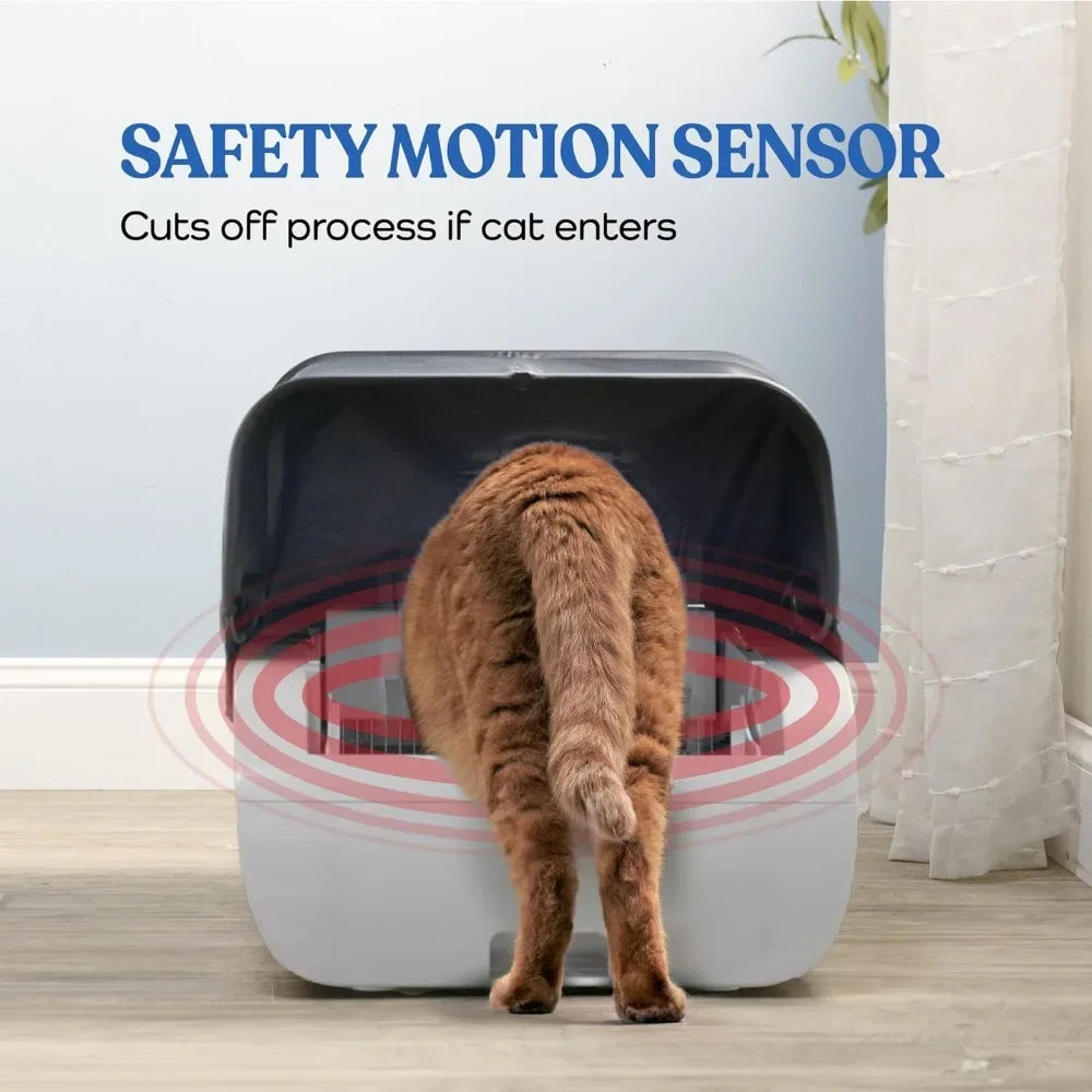 Smart Automatic Cat Litter Box - Self Cleaning with Built in Odor Eliminator