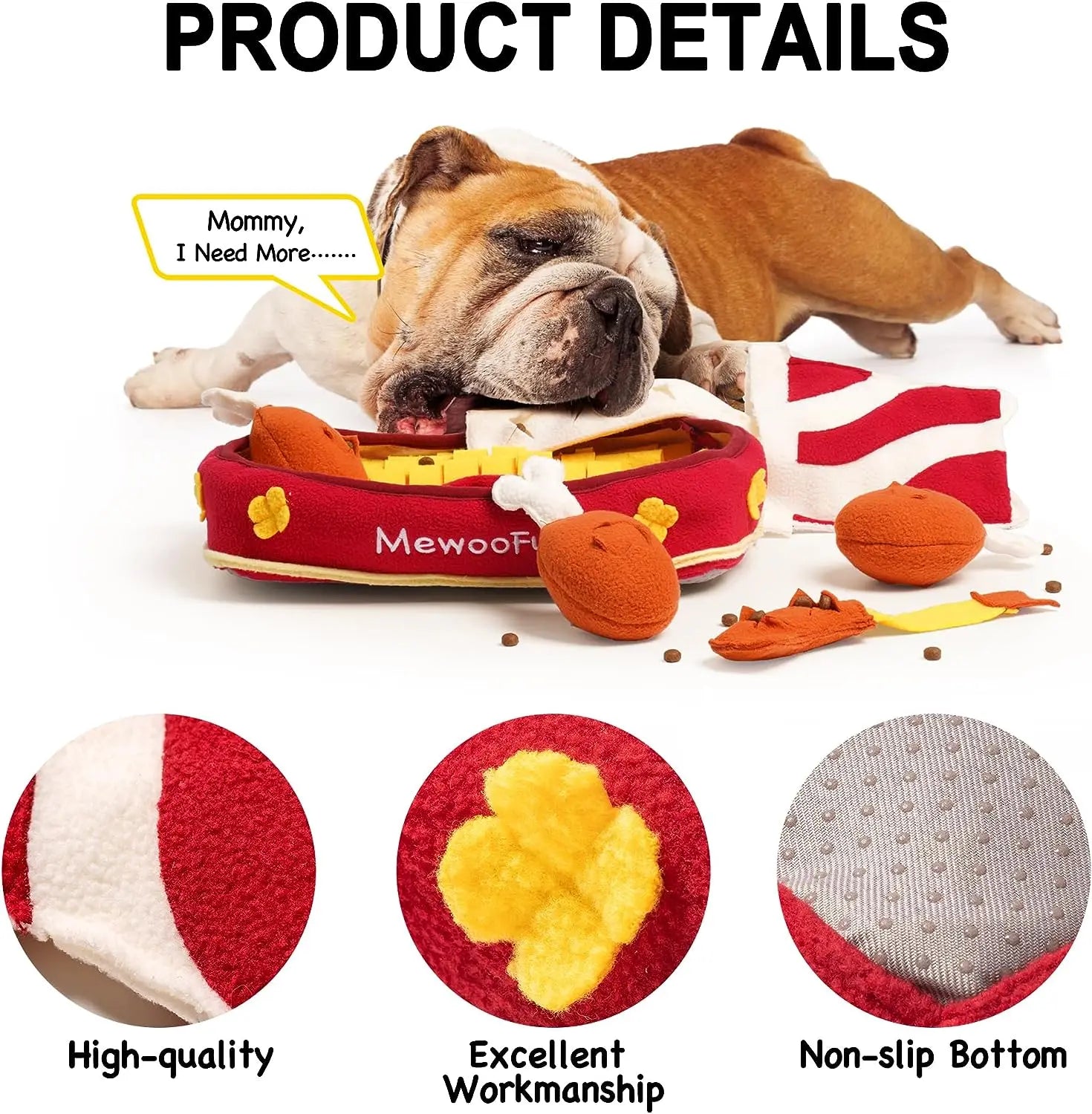 Smell Training and Slow Eating Dog Snuffle Mat Dog Puzzle Toys Washable - Bark & Meow Emporium