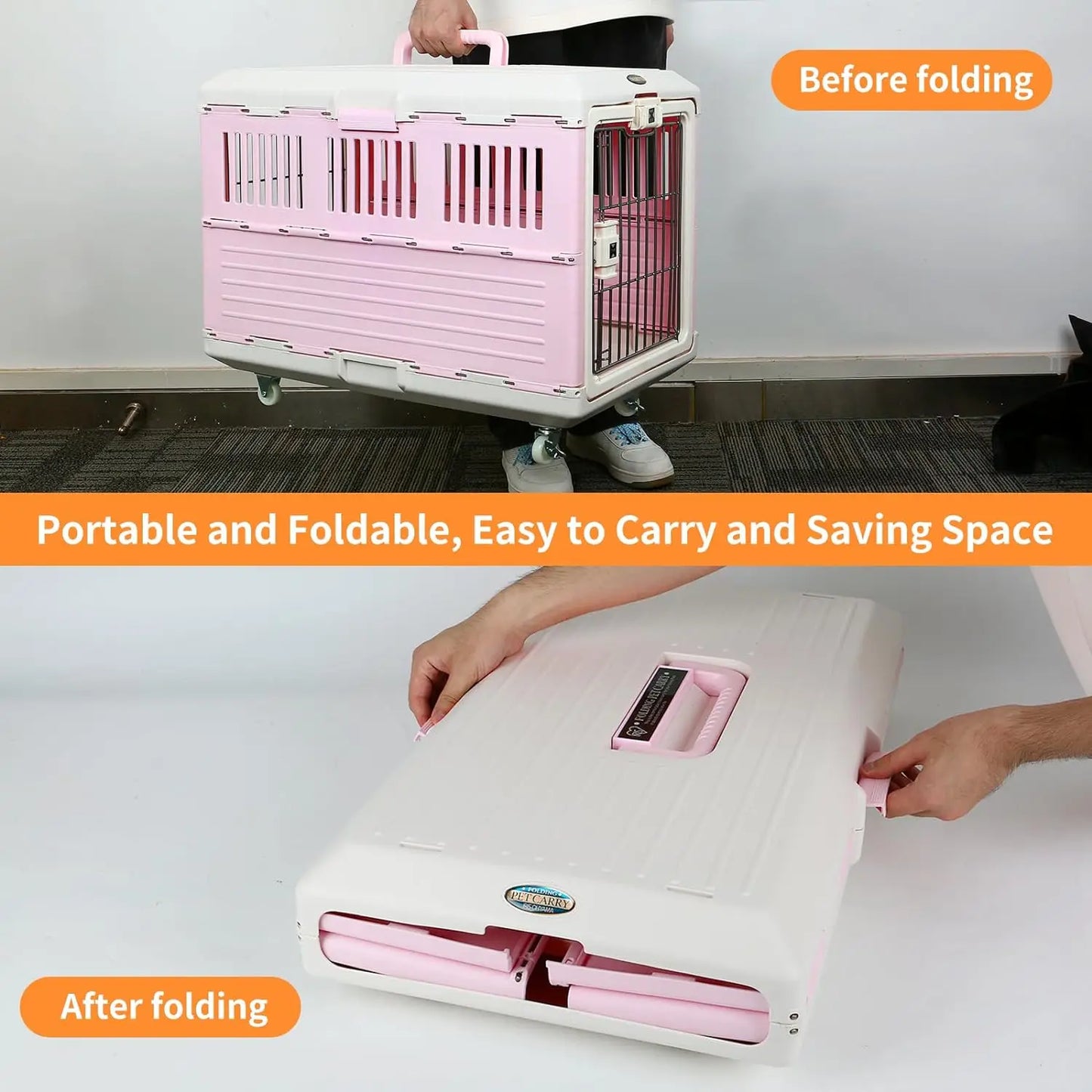 Portable Kennel Travel Cage Airline Approved