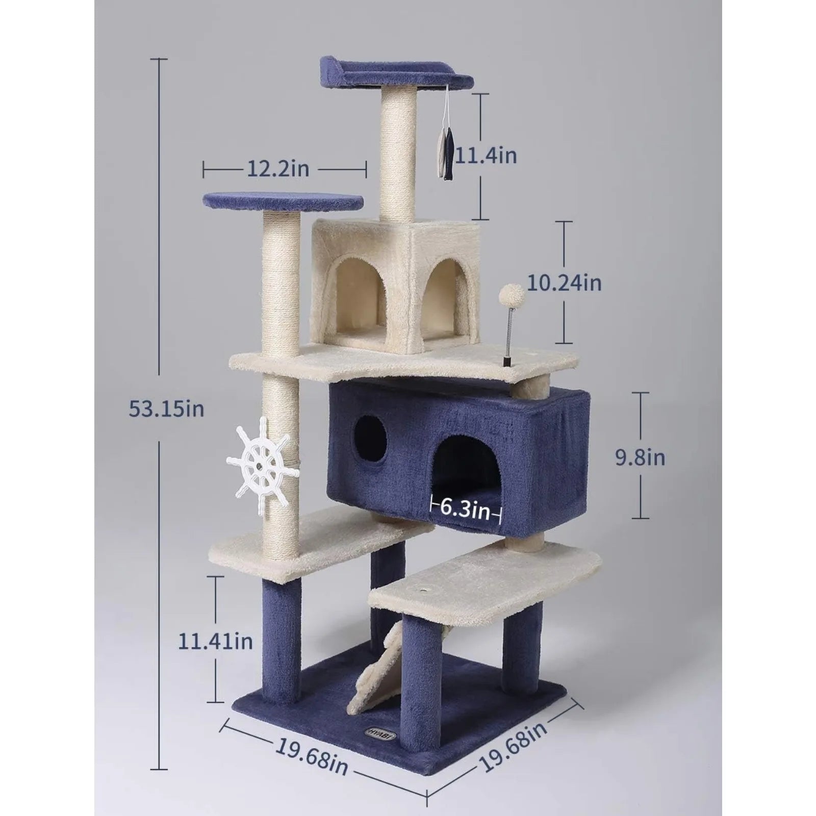 Novelty House Seagull Buoy Collapsible Cat Tree Tower - Bark & Meow Emporium