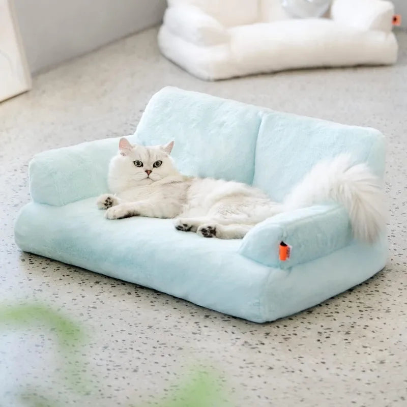 Washable Fluffy Pet Couch Bed - Bark & Meow Emporium