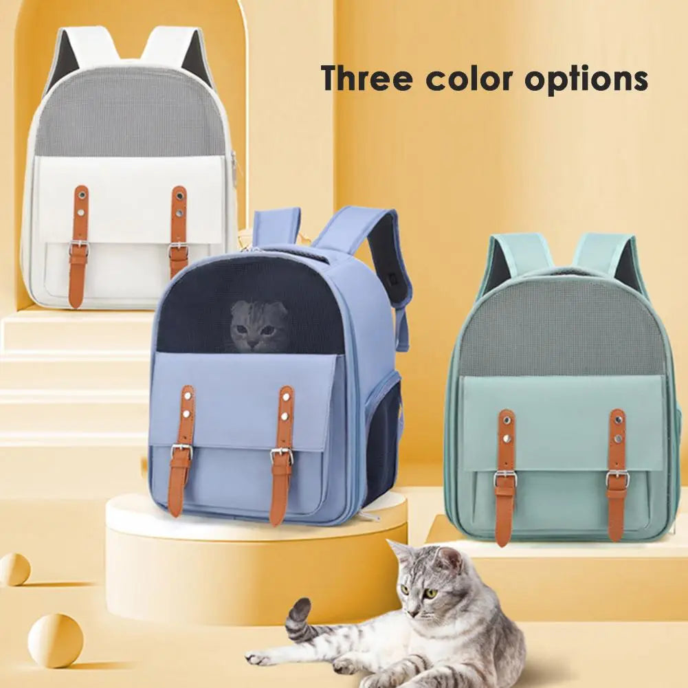 Convenient Zipper Closure Portable  Oxford Cloth Cat Backpack