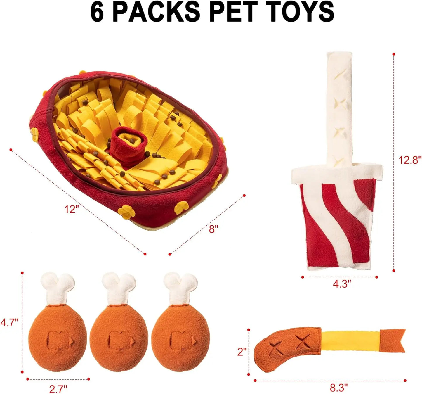 Smell Training and Slow Eating Dog Snuffle Mat Dog Puzzle Toys Washable - Bark & Meow Emporium