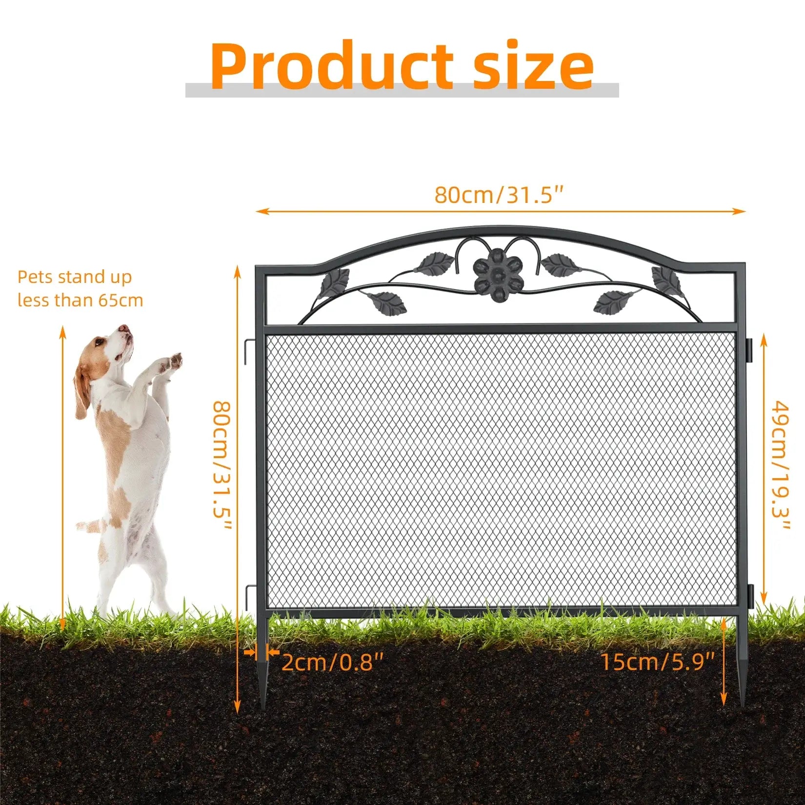 5 Panels Dog Playpen 32 Inch Tall for Outdoor - Bark & Meow Emporium