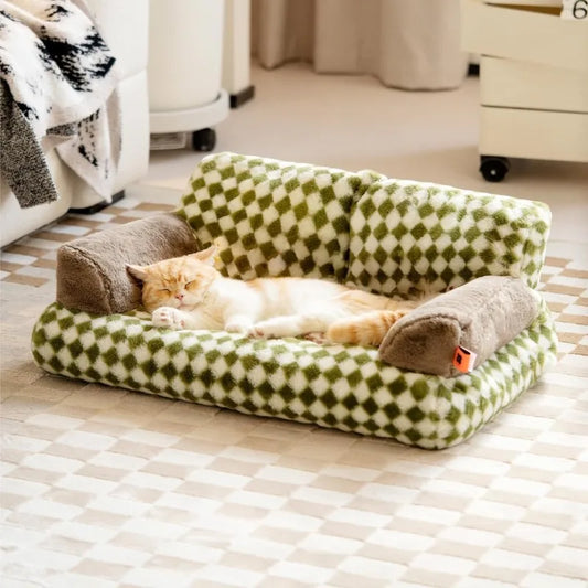 Washable Fluffy Pet Couch Bed - Bark & Meow Emporium