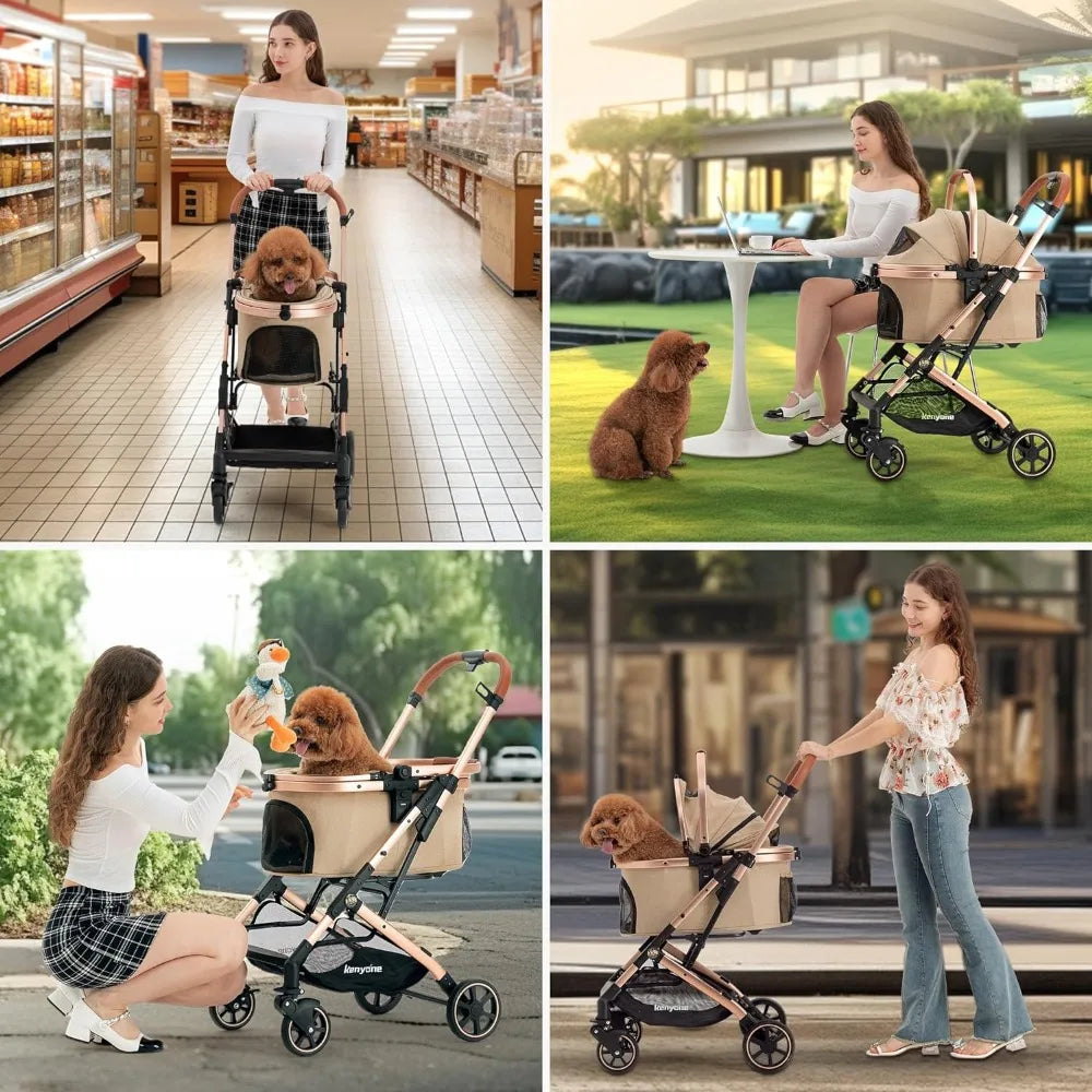 Detachable Carrier Pet Strollers 3