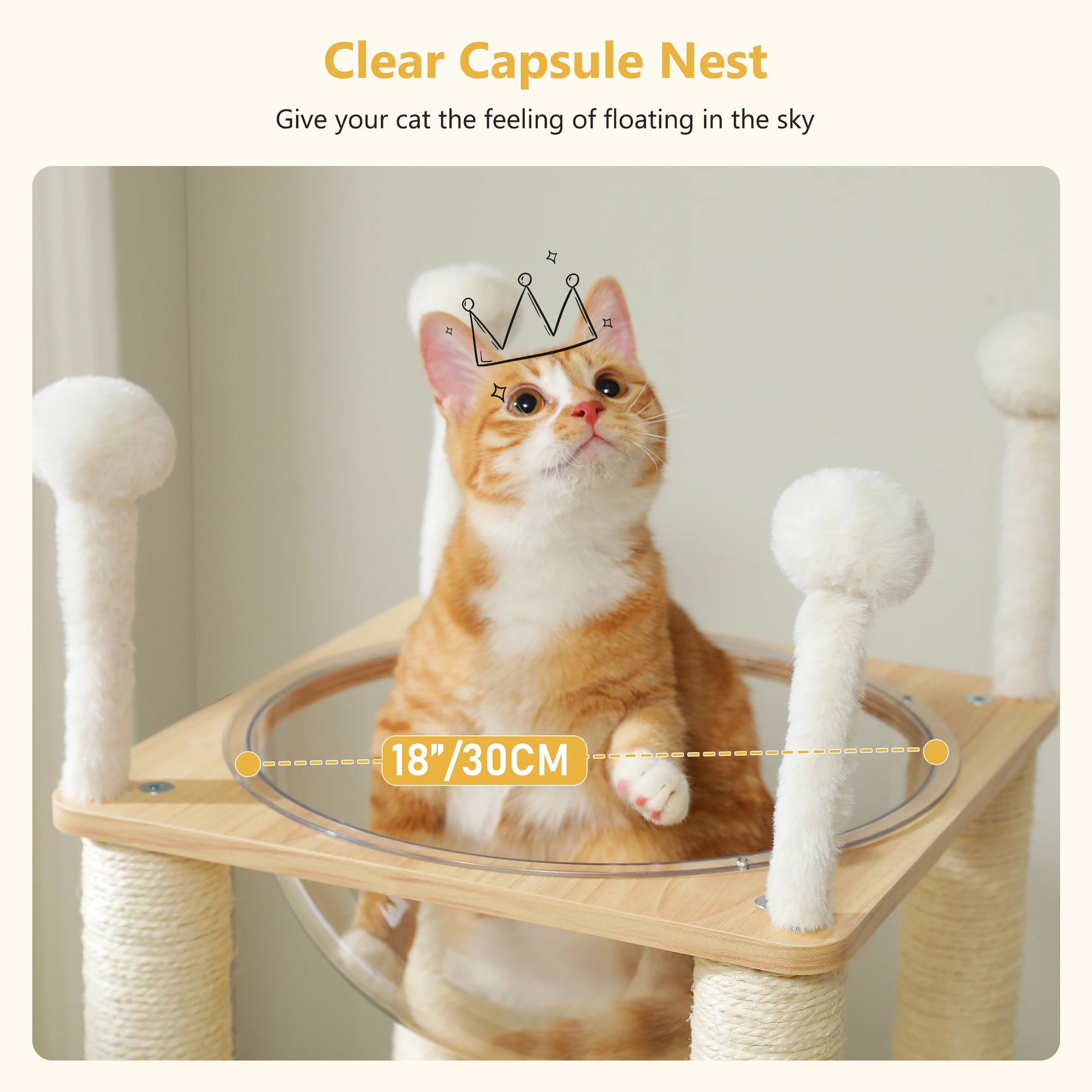 Modern Cat Tree Furniture with Cat Scratching Posts - Bark & Meow Emporium