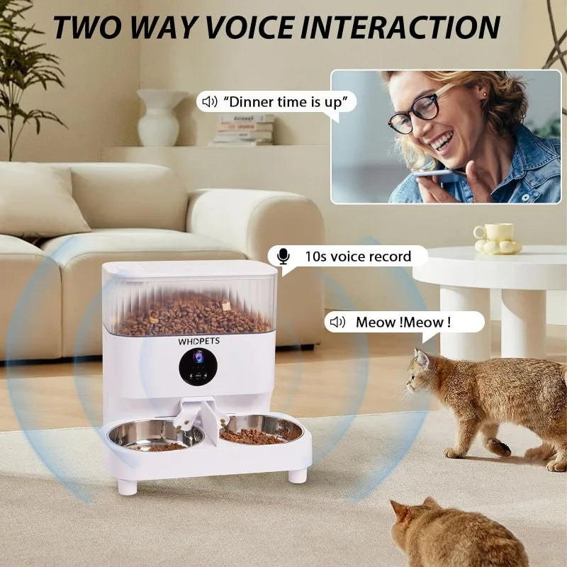 Automatic Cat Feeders 5G WiFi Cat Food Dispenser - Bark & Meow Emporium