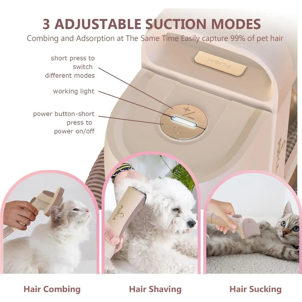 Hair Dryer Accessories Pet Grooming Vacuum Kit - Bark & Meow Emporium