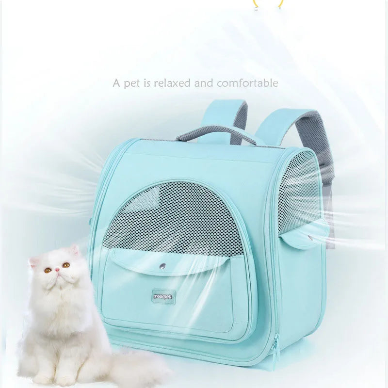 Portable Outdoor Carrier Foldable Ventilated Design Cat Dog Backpack