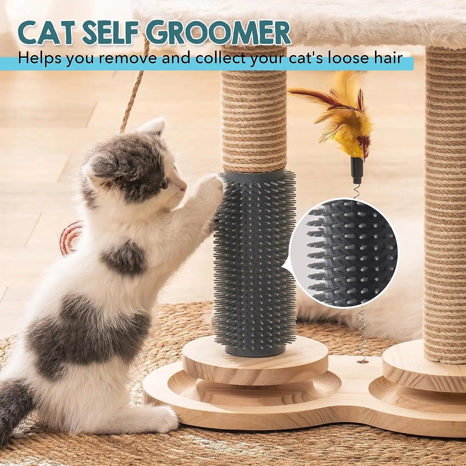 Rest Natural Sisal Scratcher Interactive Cat Toys - Bark & Meow Emporium